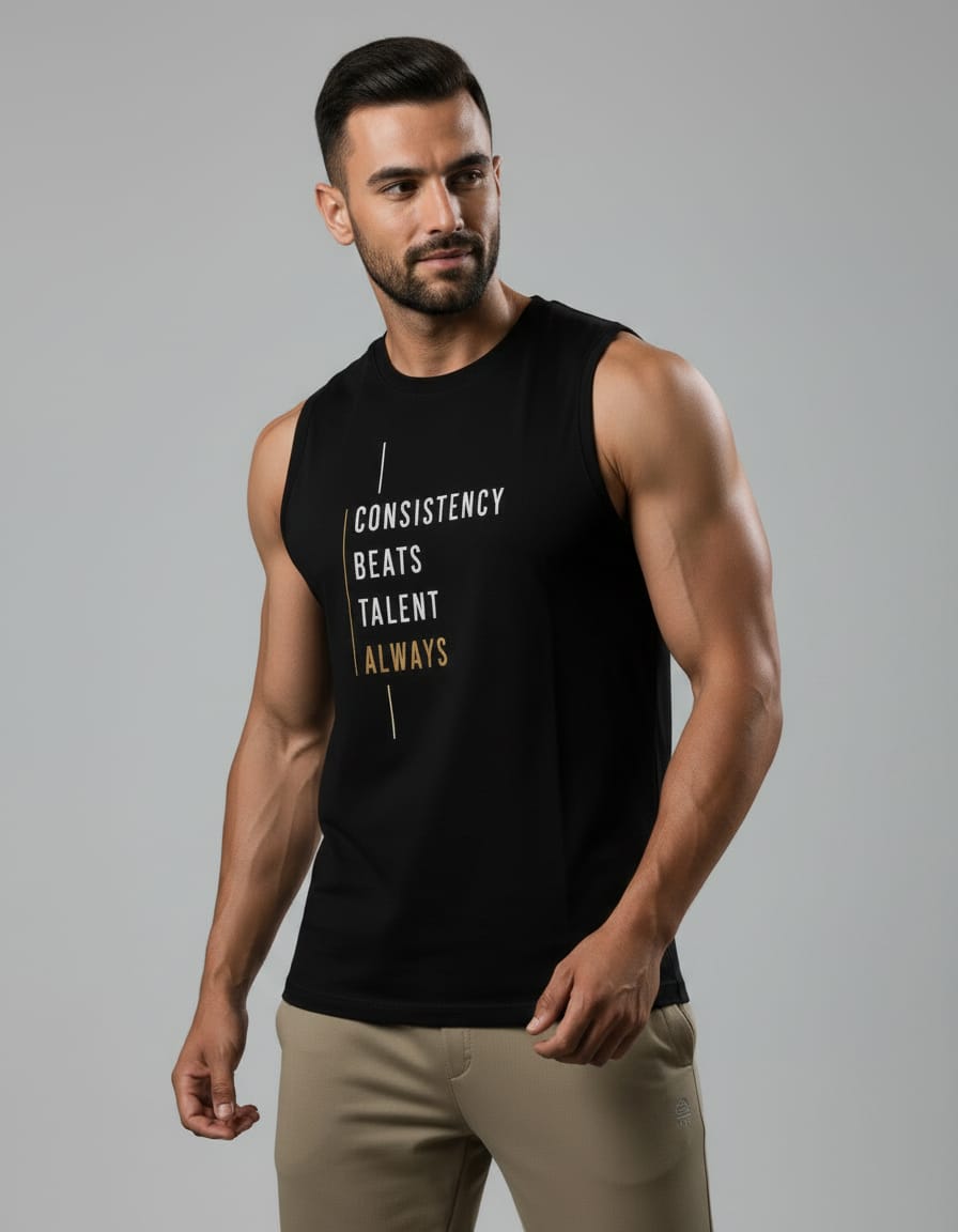 Consistency Men's cotton Tank Tees
