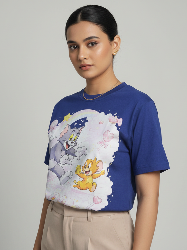 Aurora Round Neck 100% Cotton Women's T-shirt