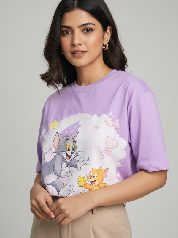 Aurora Round Neck 100% Cotton Women's T-shirt