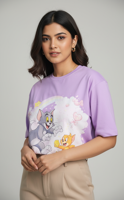 Aurora Round Neck 100% Cotton Women's T-shirt