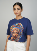 Aurora Round Neck 100% Cotton Women's T-shirt