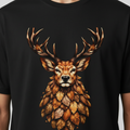 Antelope round neck Men's cotton T-shirt