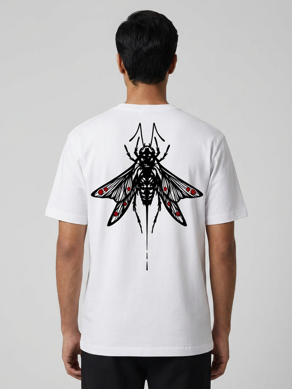 Dragonfly round neck Men's cotton T-shirt