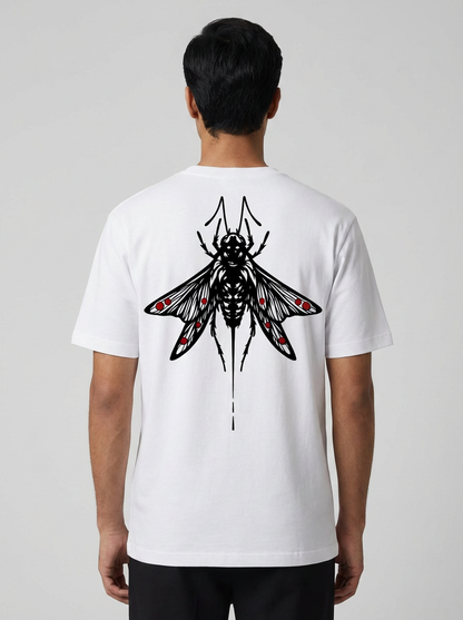 Dragonfly round neck Men's cotton T-shirt