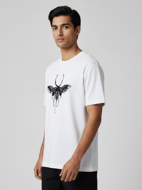 Dragonfly round neck Men's cotton T-shirt