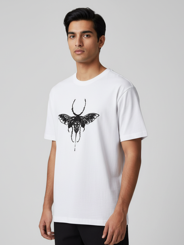 Dragonfly round neck Men's cotton T-shirt