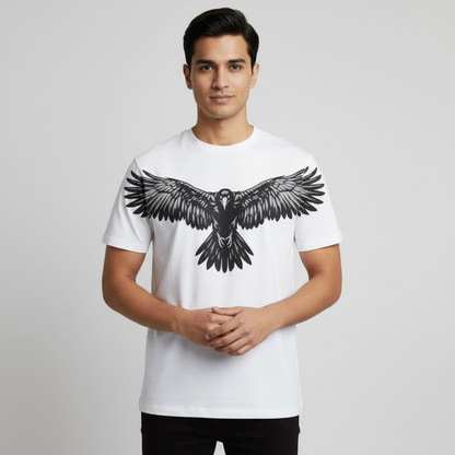 Focus round neck Men's cotton T-shirt