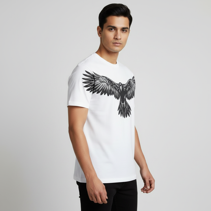 Focus round neck Men's cotton T-shirt