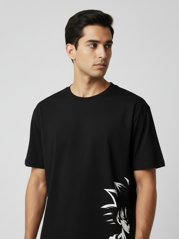 Goku round neck Men's cotton T-shirt