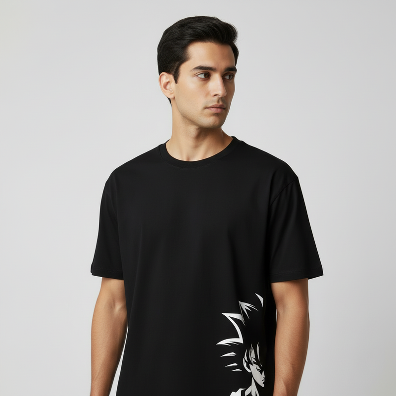 Goku round neck Men's cotton T-shirt