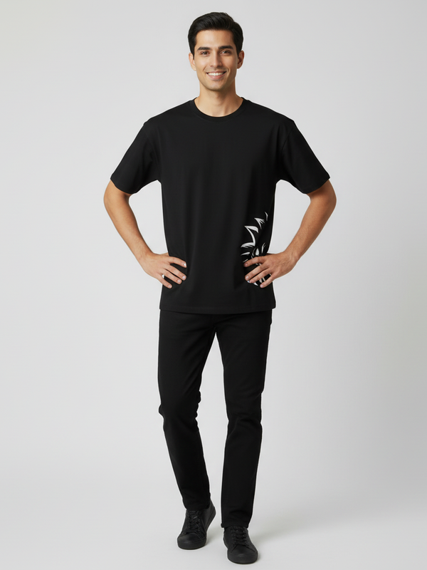 Goku round neck Men's cotton T-shirt