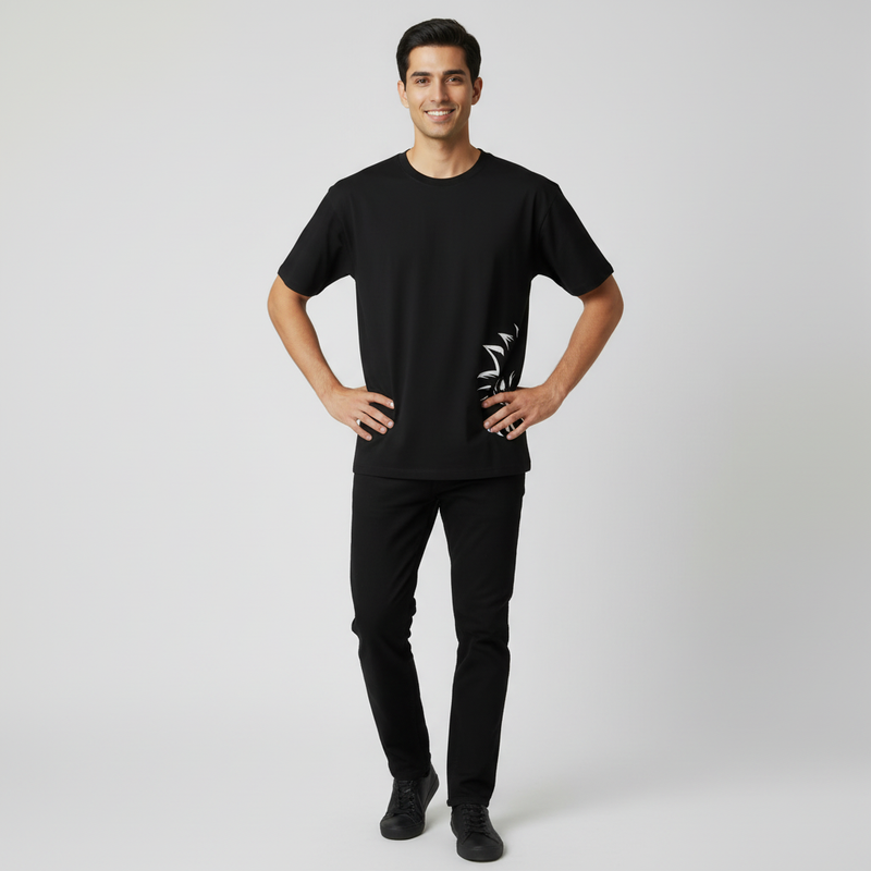 Goku round neck Men's cotton T-shirt