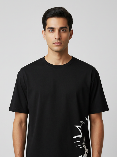 Goku round neck Men's cotton T-shirt