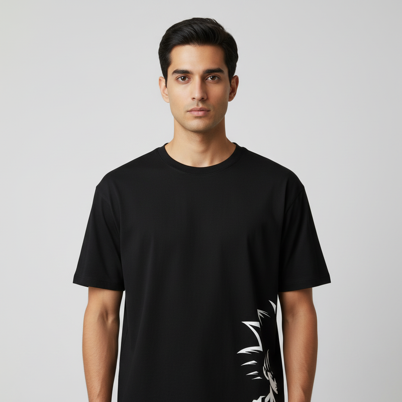 Goku round neck Men's cotton T-shirt