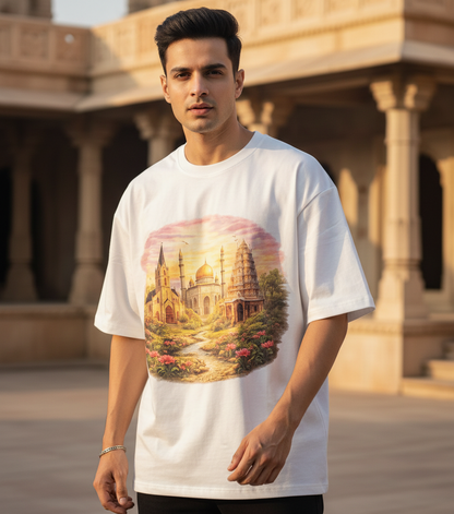 Aurora Round Neck 100% Cotton Men's T- Shirt