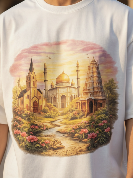 Aurora Round Neck 100% Cotton Men's T- Shirt