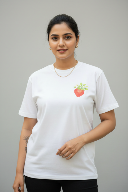 Aurora Round Neck 100% Cotton Women's T-shirt