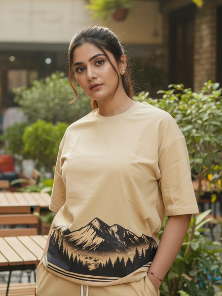 Aurora Round Neck 100% Cotton Women's co-ord set