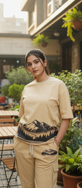 Aurora Round Neck 100% Cotton Women's co-ord set