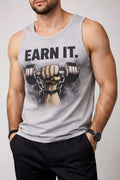 Built grey Men's cotton Tank Tees