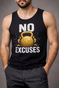 No excuses Man's cotton  Tank Tees