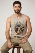 Antelope khaki Men's cotton Tank Tees