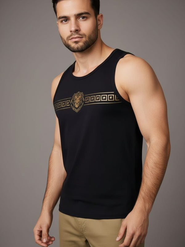 King black band Men's cotton Tank Tees