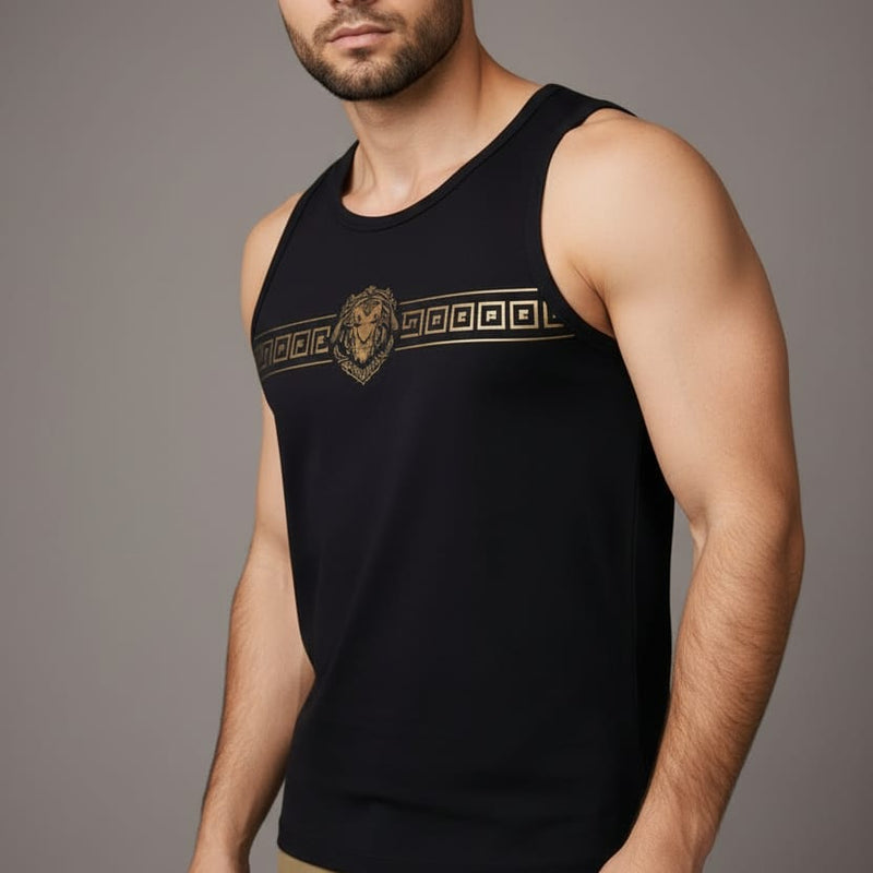 King black band Men's cotton Tank Tees