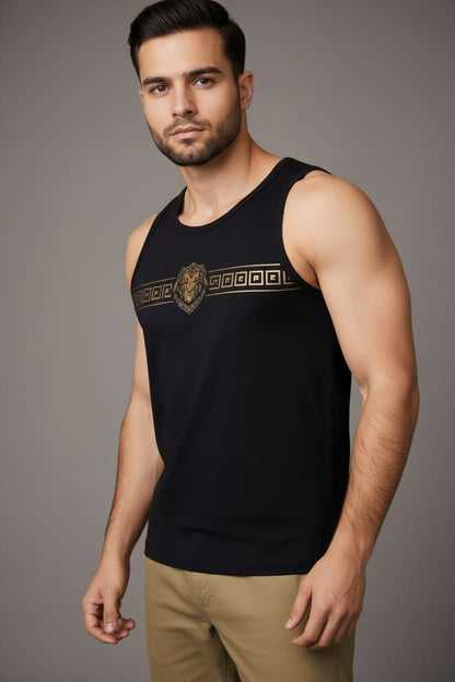King black band Men's cotton Tank Tees