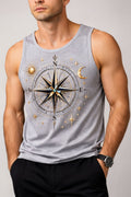 Compass Men's cotton Tank Tees
