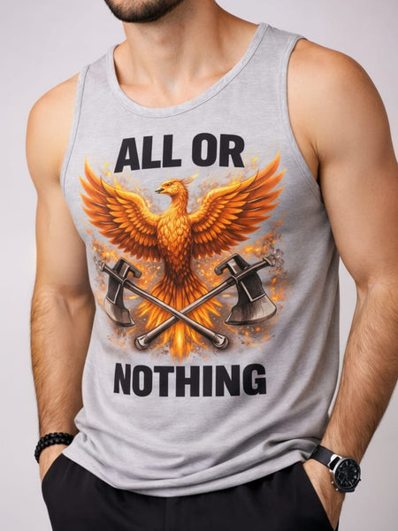 All or Nothing Men's cotton Tank Tees