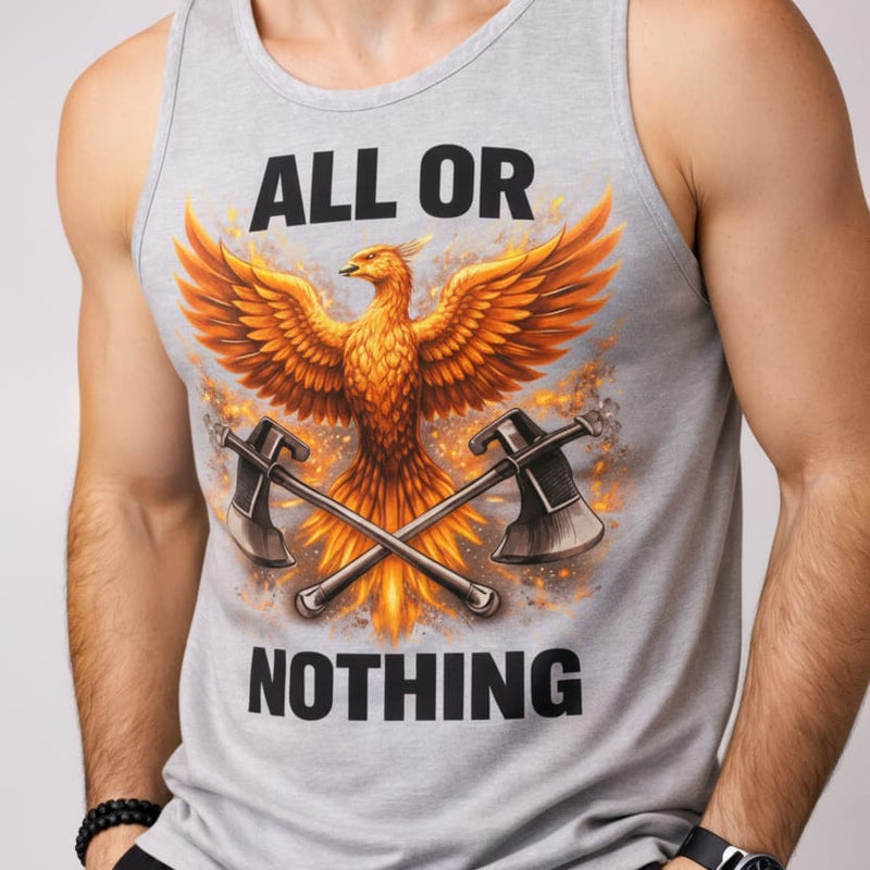 All or Nothing Men's cotton Tank Tees