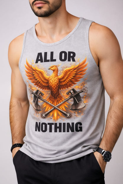 All or Nothing Men's cotton Tank Tees