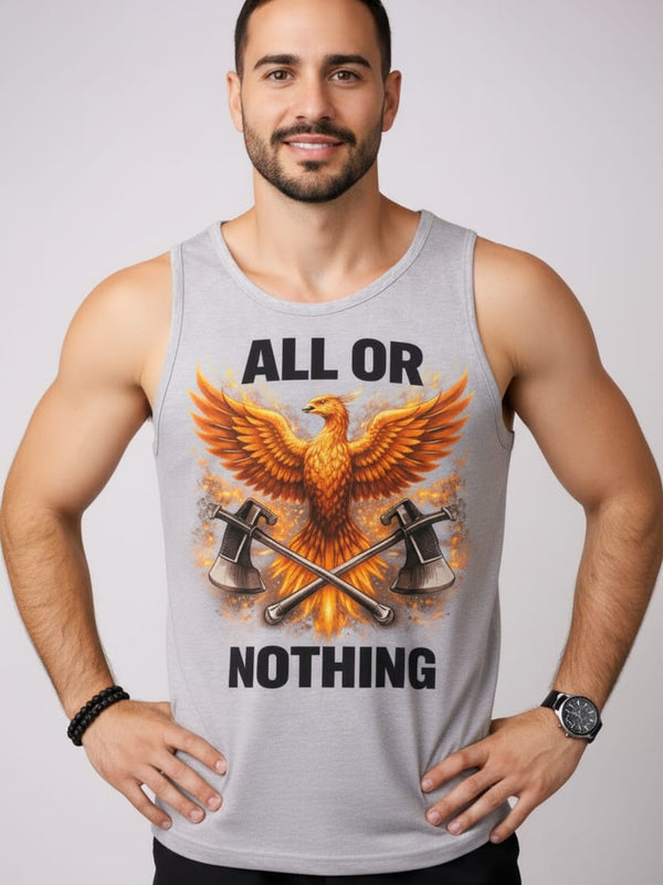 All or Nothing Men's cotton Tank Tees