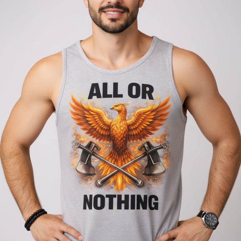 All or Nothing Men's cotton Tank Tees
