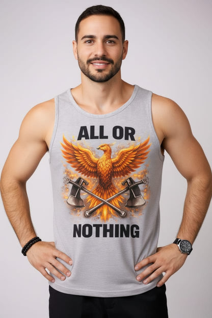 All or Nothing Men's cotton Tank Tees
