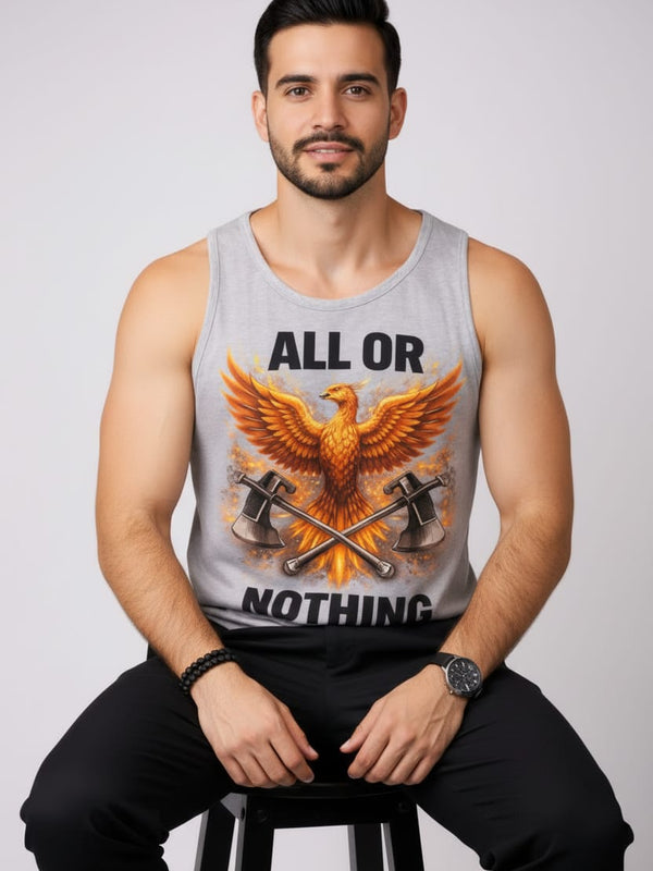 All or Nothing Men's cotton Tank Tees