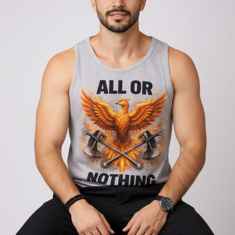 All or Nothing Men's cotton Tank Tees