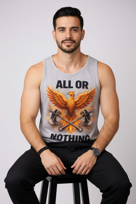 All or Nothing Men's cotton Tank Tees