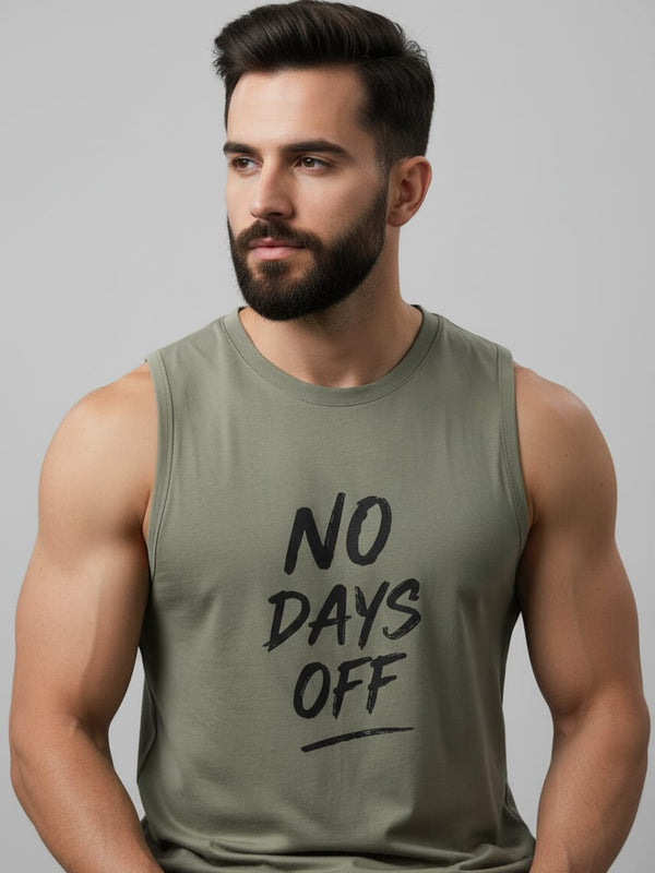 No Off Days Men's cotton Tank Tees