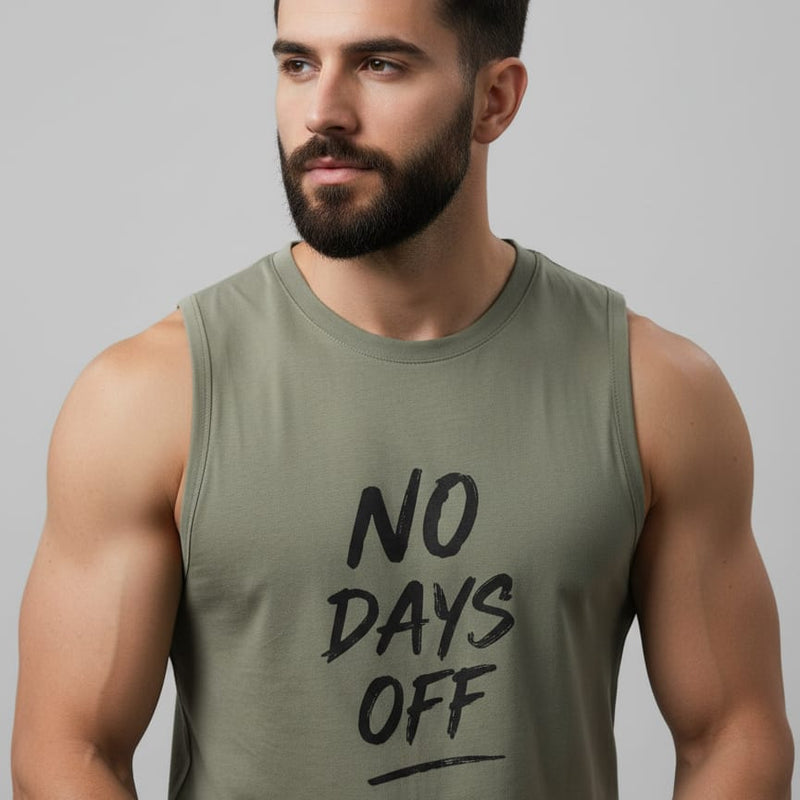 No Off Days Men's cotton Tank Tees