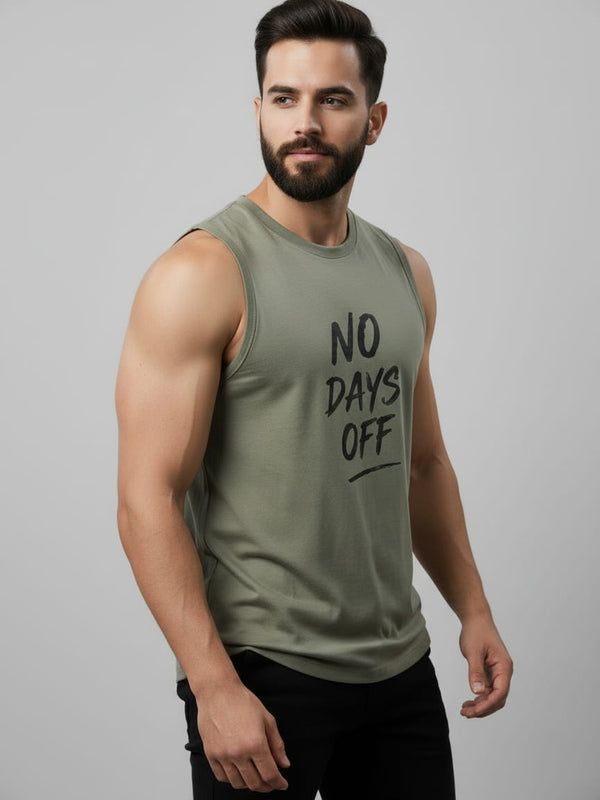 No Off Days Men's cotton Tank Tees