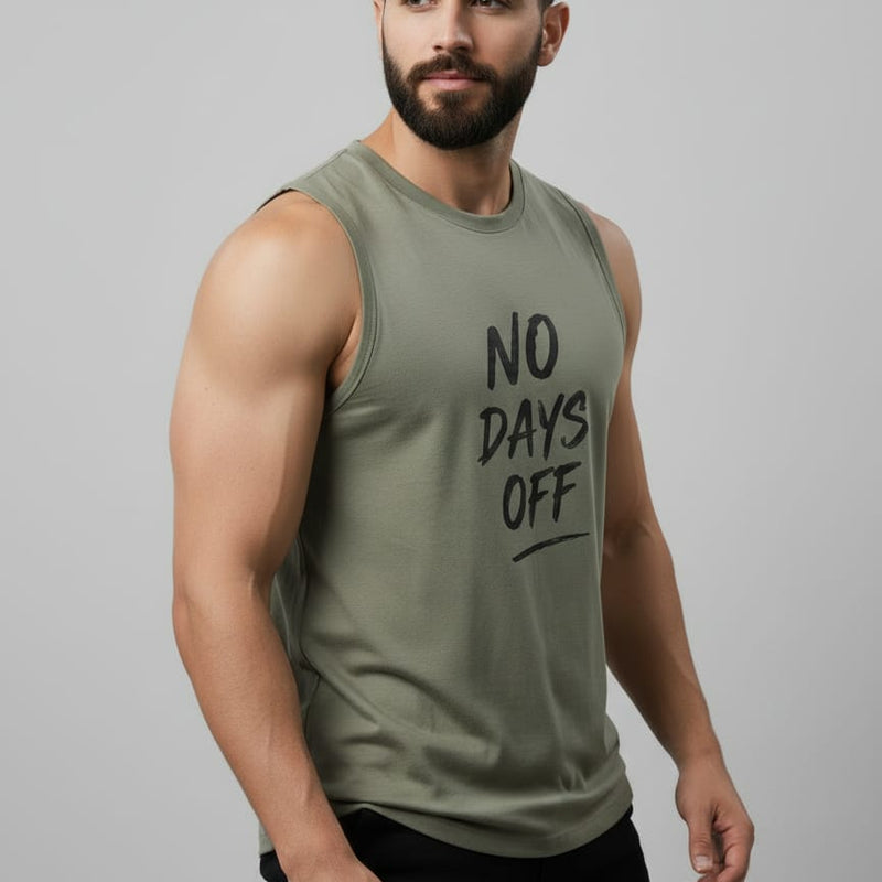 No Off Days Men's cotton Tank Tees