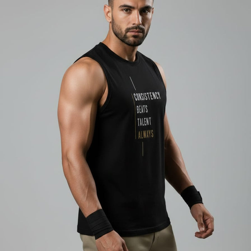 Consistency Men's cotton Tank Tees