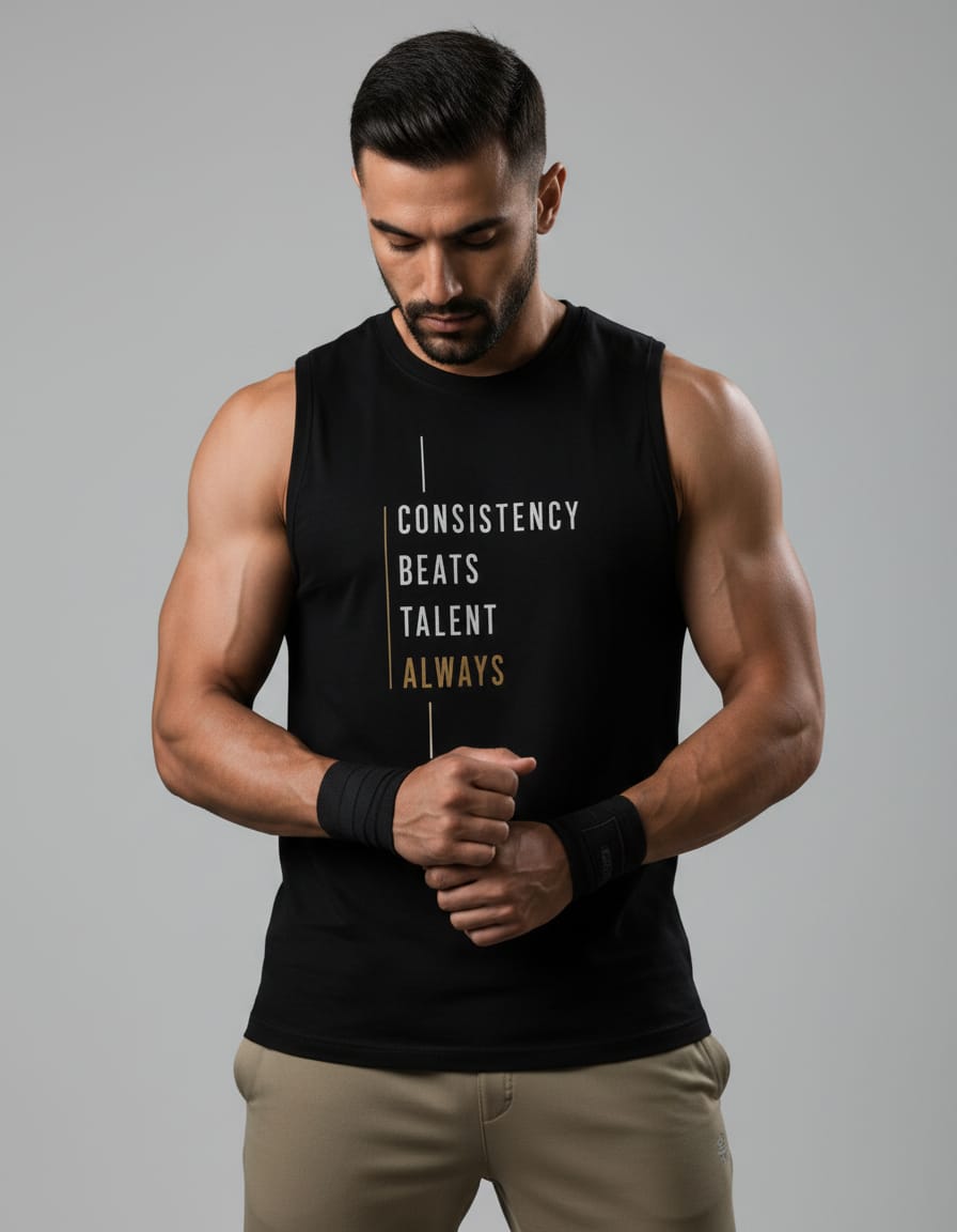 Consistency Men's cotton Tank Tees