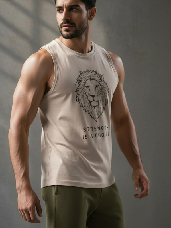 King White Men's cotton Tank Tees
