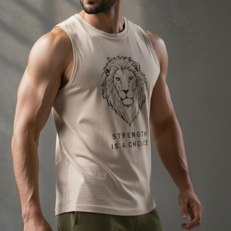 King White Men's cotton Tank Tees