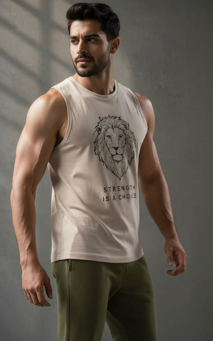 King White Men's cotton Tank Tees