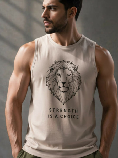King White Men's cotton Tank Tees