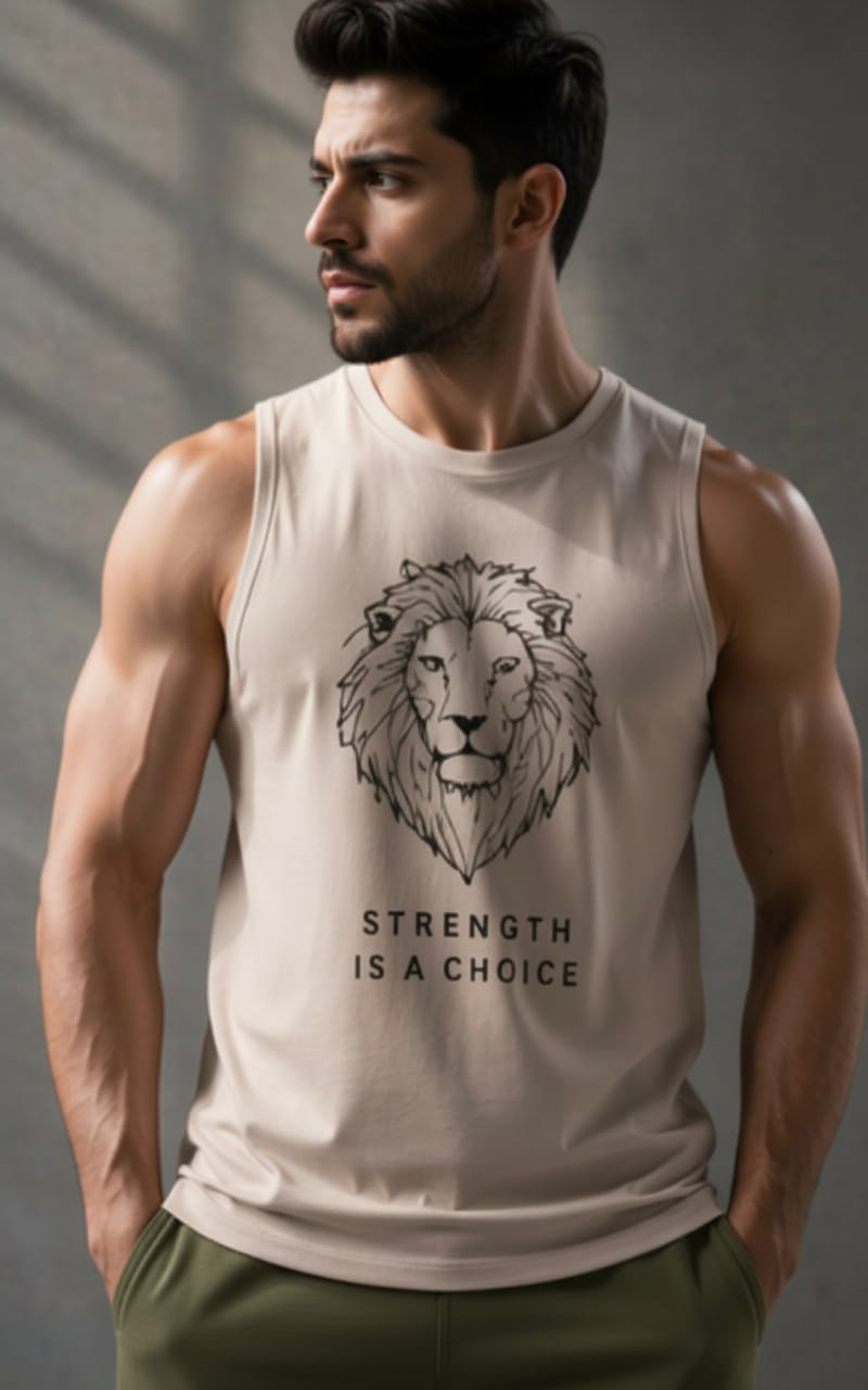 King White Men's cotton Tank Tees